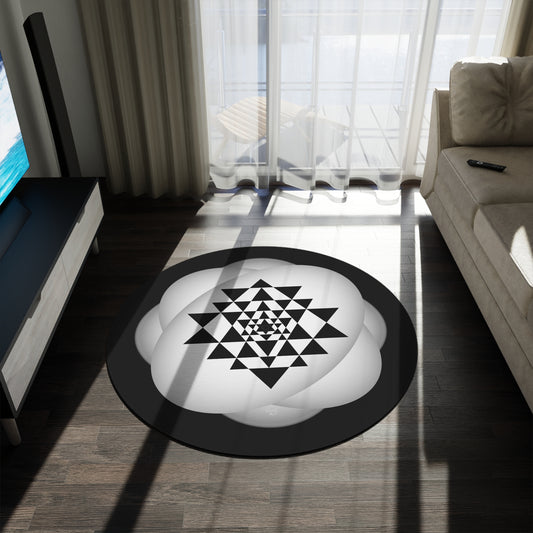 Completion In Energy Round Rug