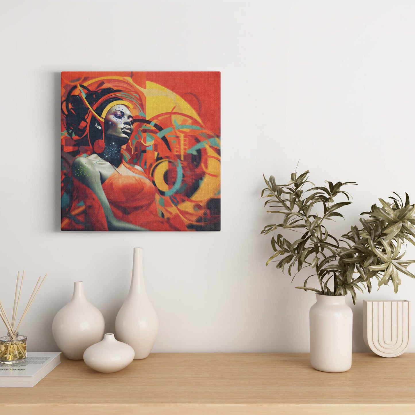 I Know Things Abstract Sacred Geometry Canvas Art