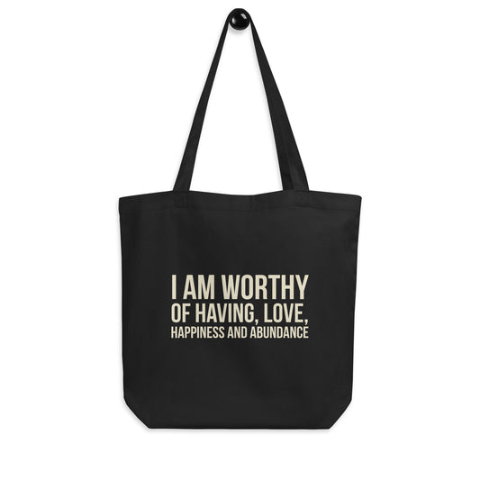 I Am Worthy Eco Tote Bag