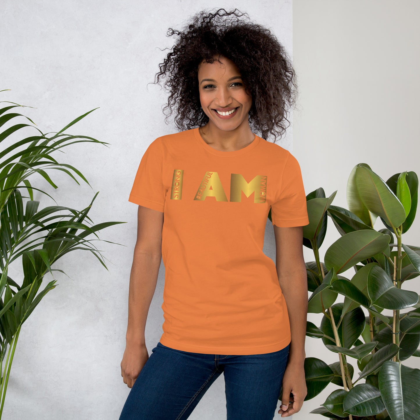 I AM in Gold Unisex t-shirt