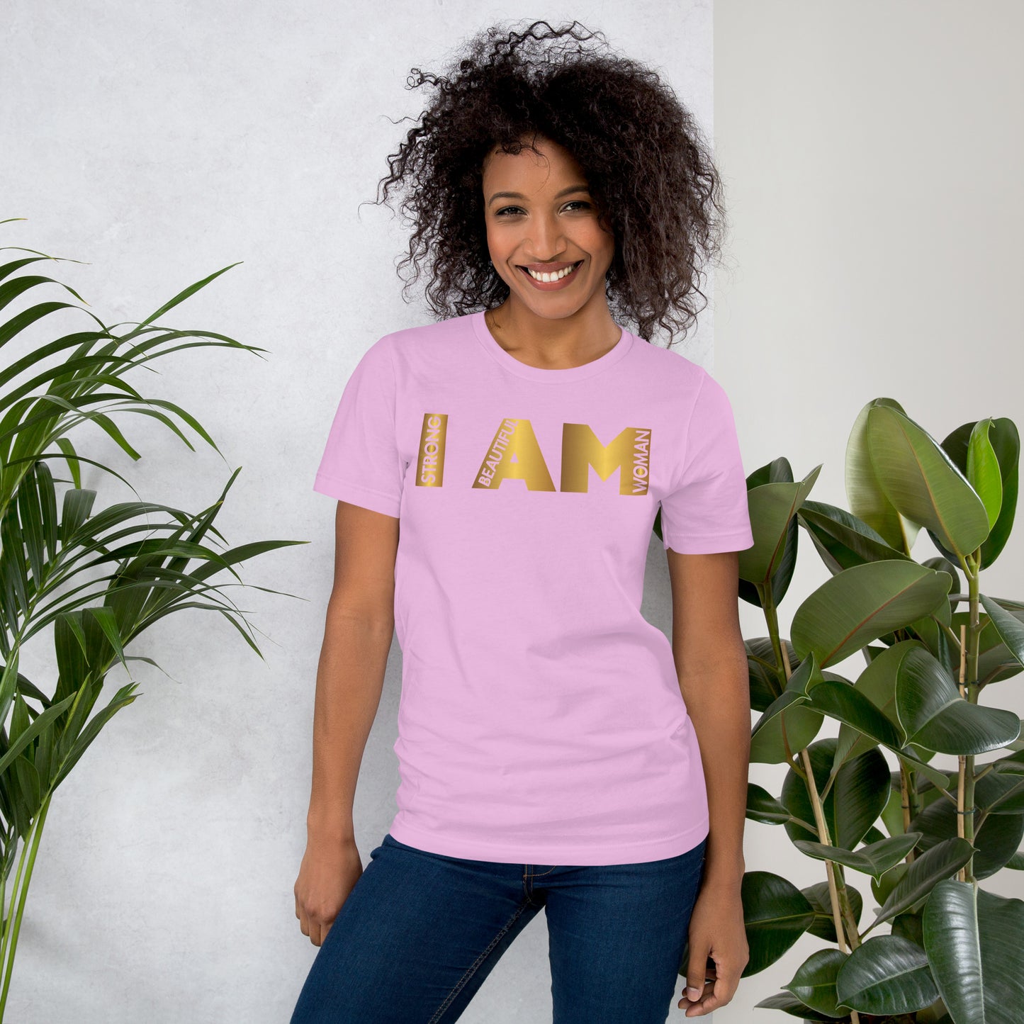 I AM in Gold Unisex t-shirt