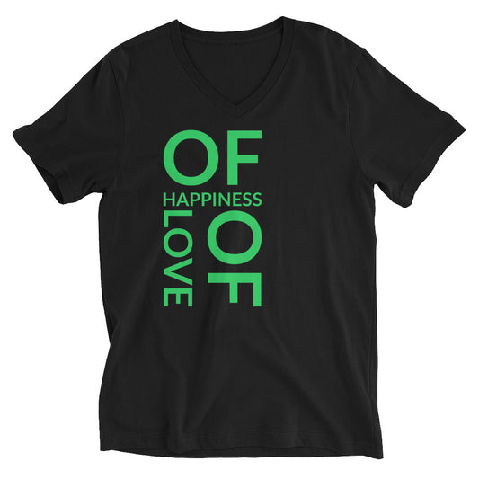 Of Love Of Happiness V-Neck T-Shirt