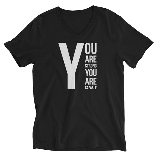 You Are Strong Unisex Short Sleeve V-Neck T-Shirt