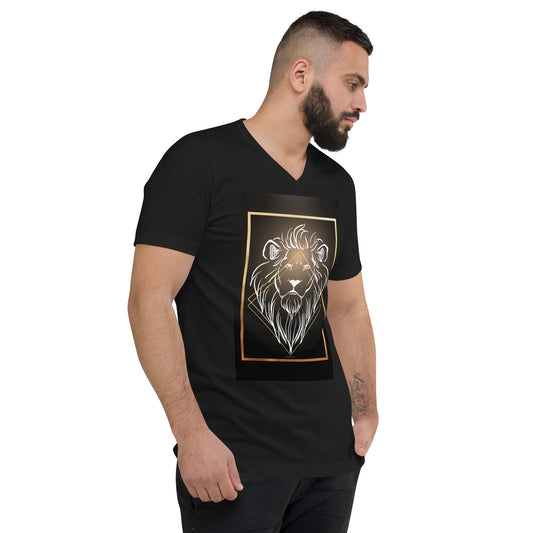 Spark Of A Lion Unisex V-Neck T-Shirt