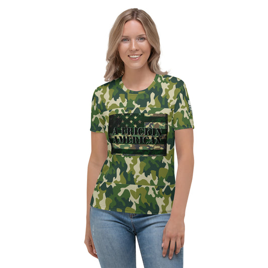 A Frickin American Camouflage  Women's T-shirt