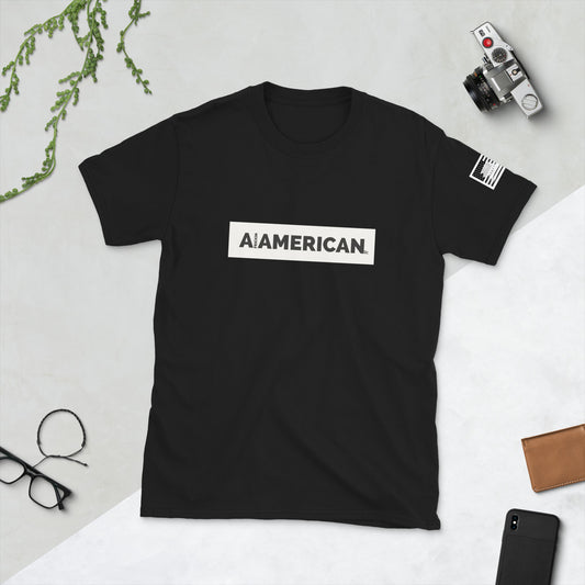 A Frickin American White Boarder Short-Sleeve Unisex T-Shirt