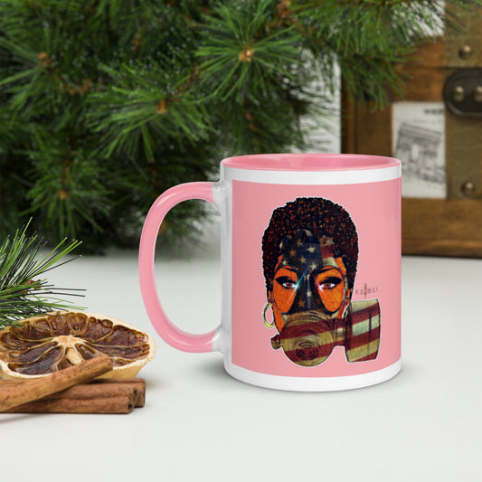 Pink KarmaiArt Mug with Color Inside