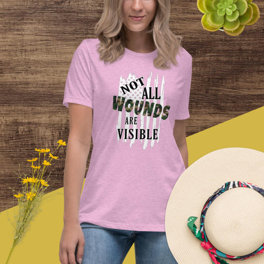 Not All Wounds Are Visible Women's Relaxed T-Shirt