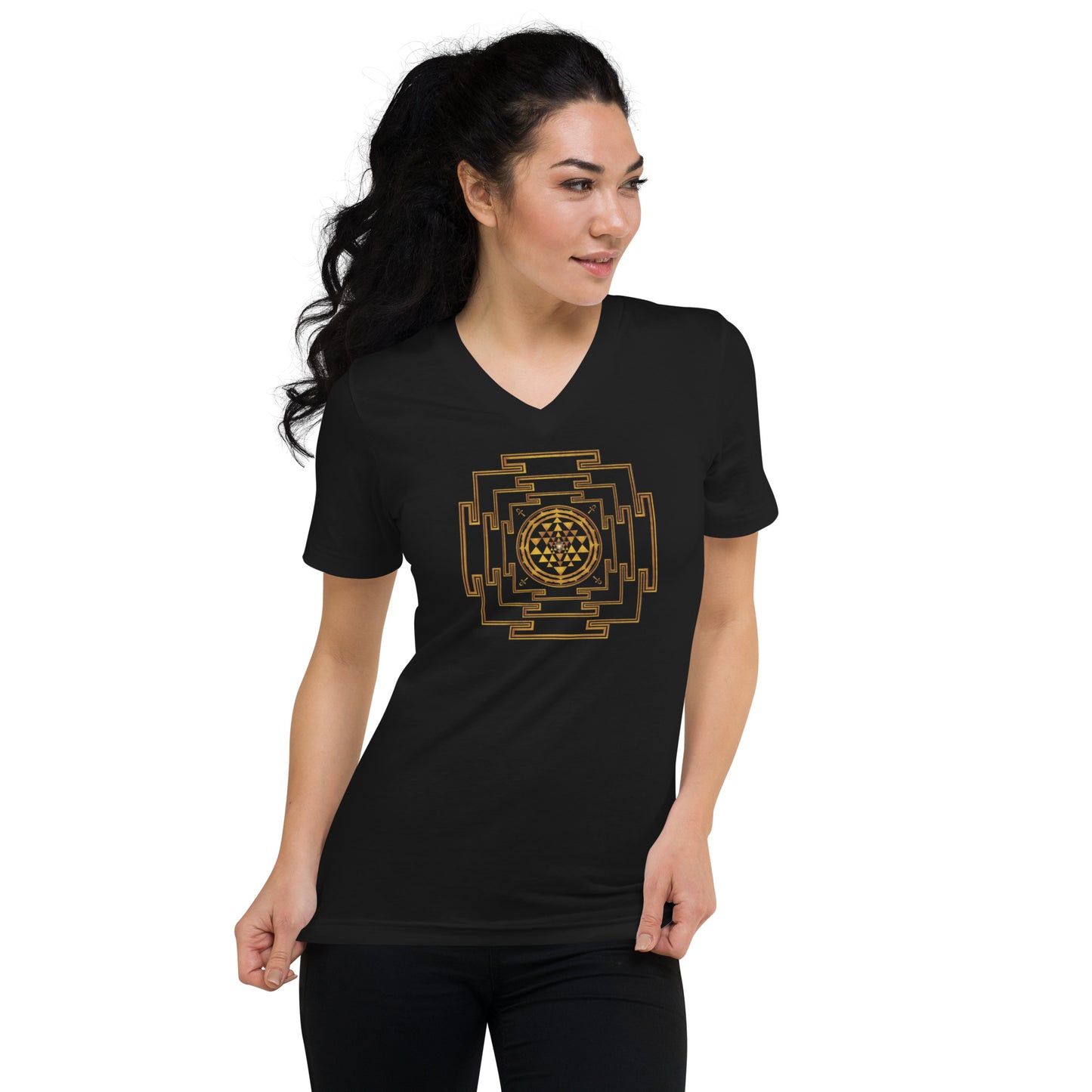 3 Layer Yantra V-Neck T-Shirt