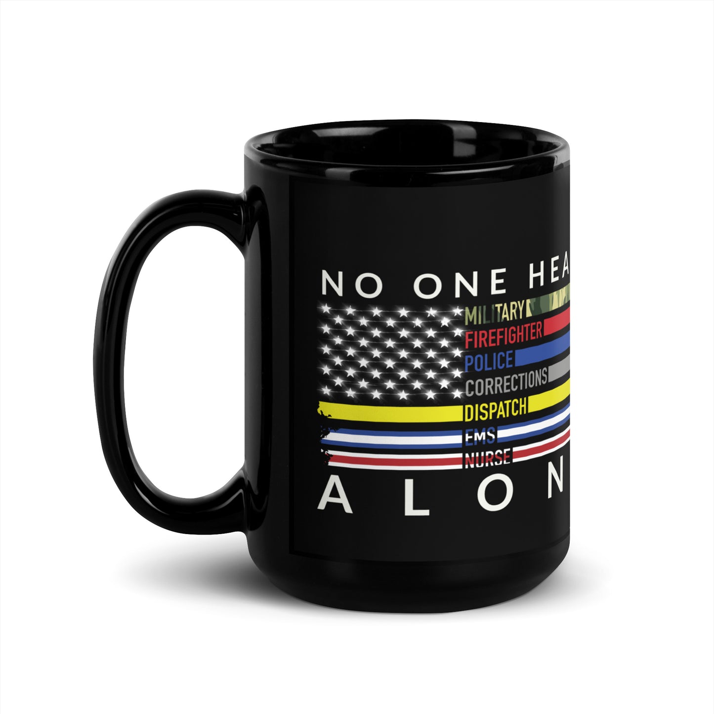 N.O.H.A. Black Glossy Mug