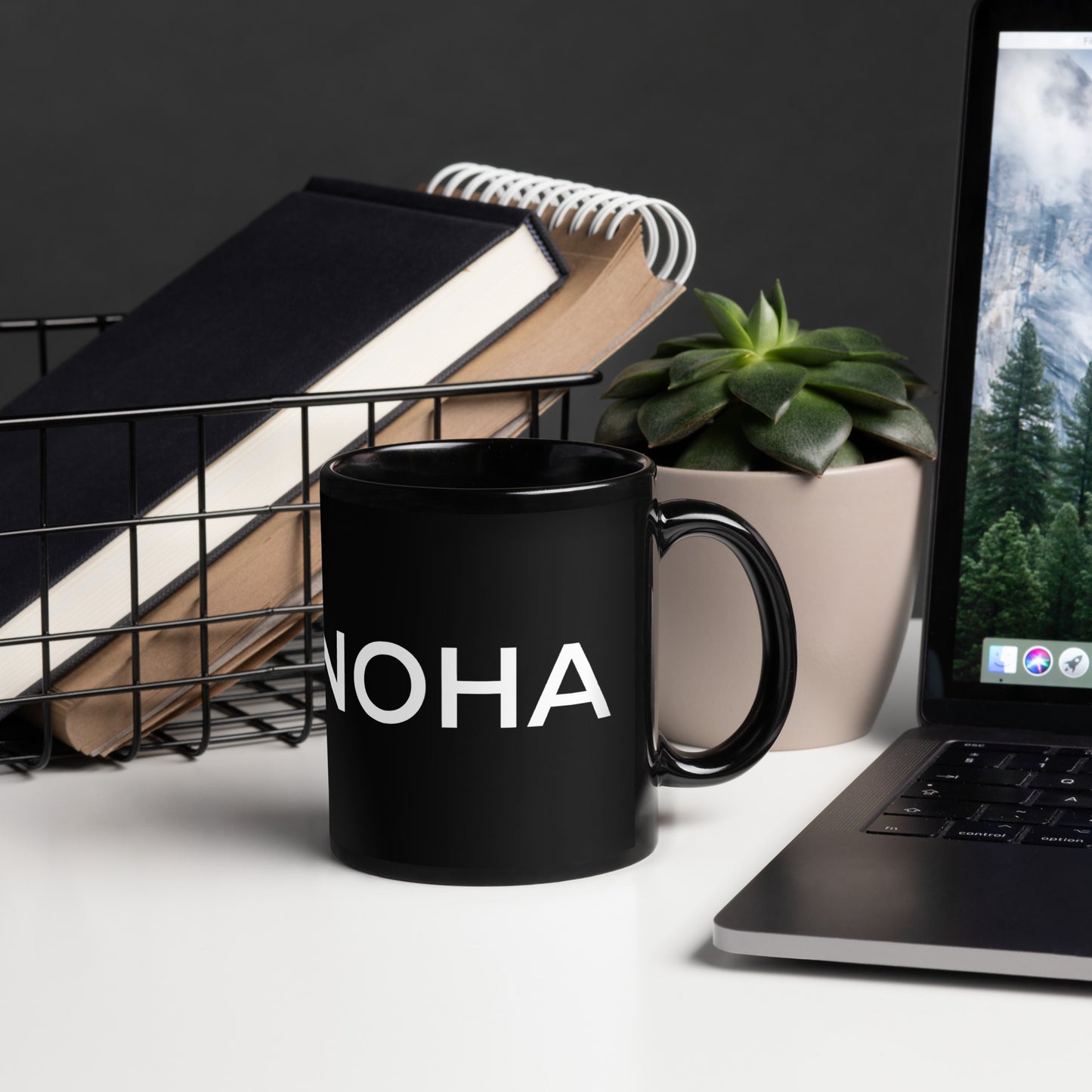 NOHA Poster Black Glossy Mug