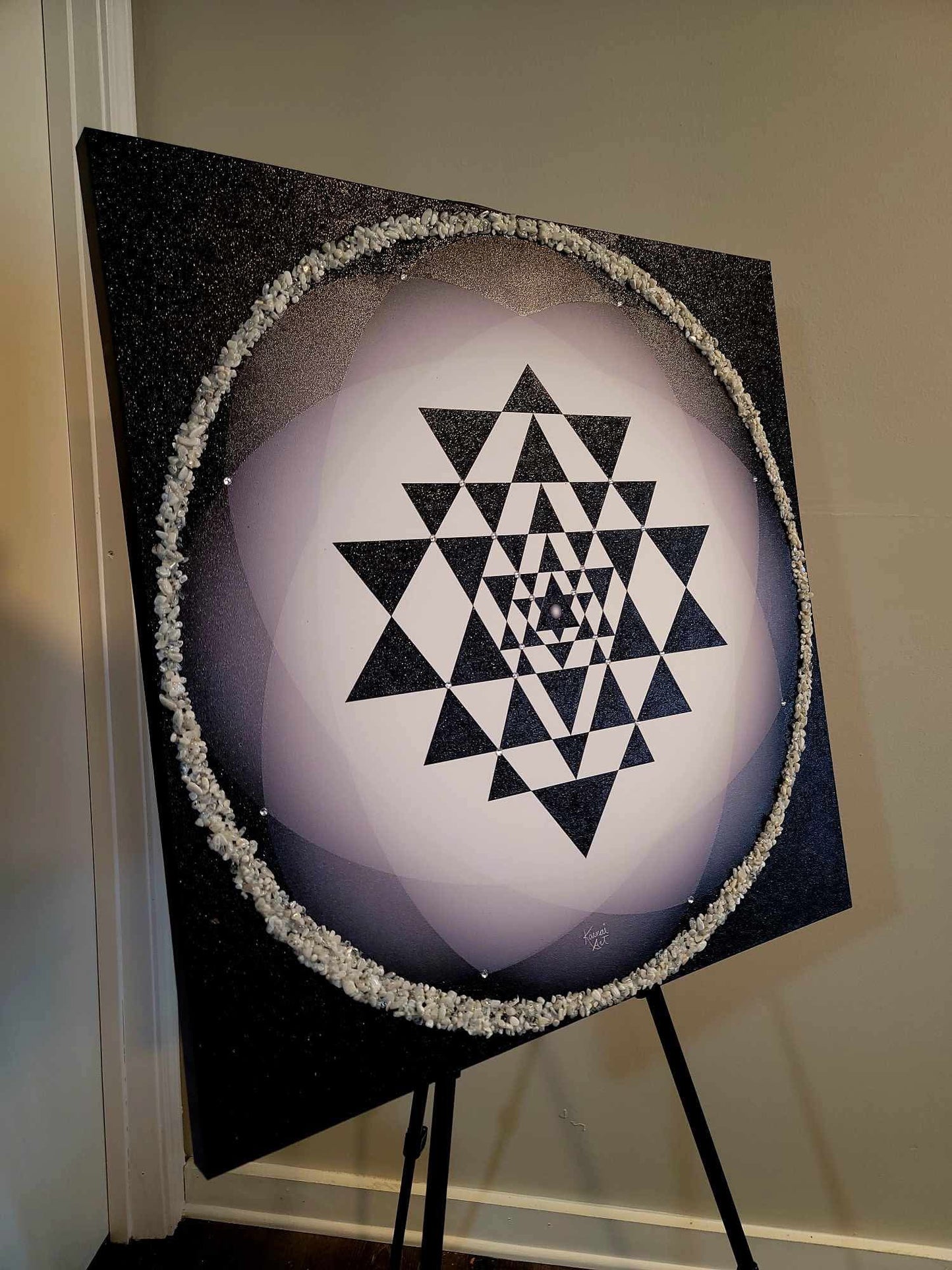 Completion In Energy with Moonstone Yantra Artwork