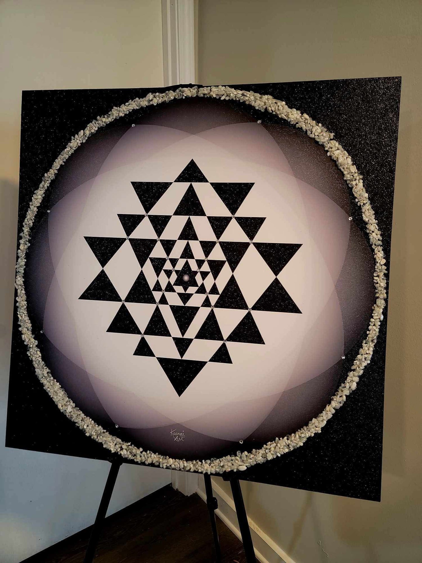 Completion In Energy with Moonstone Yantra Artwork