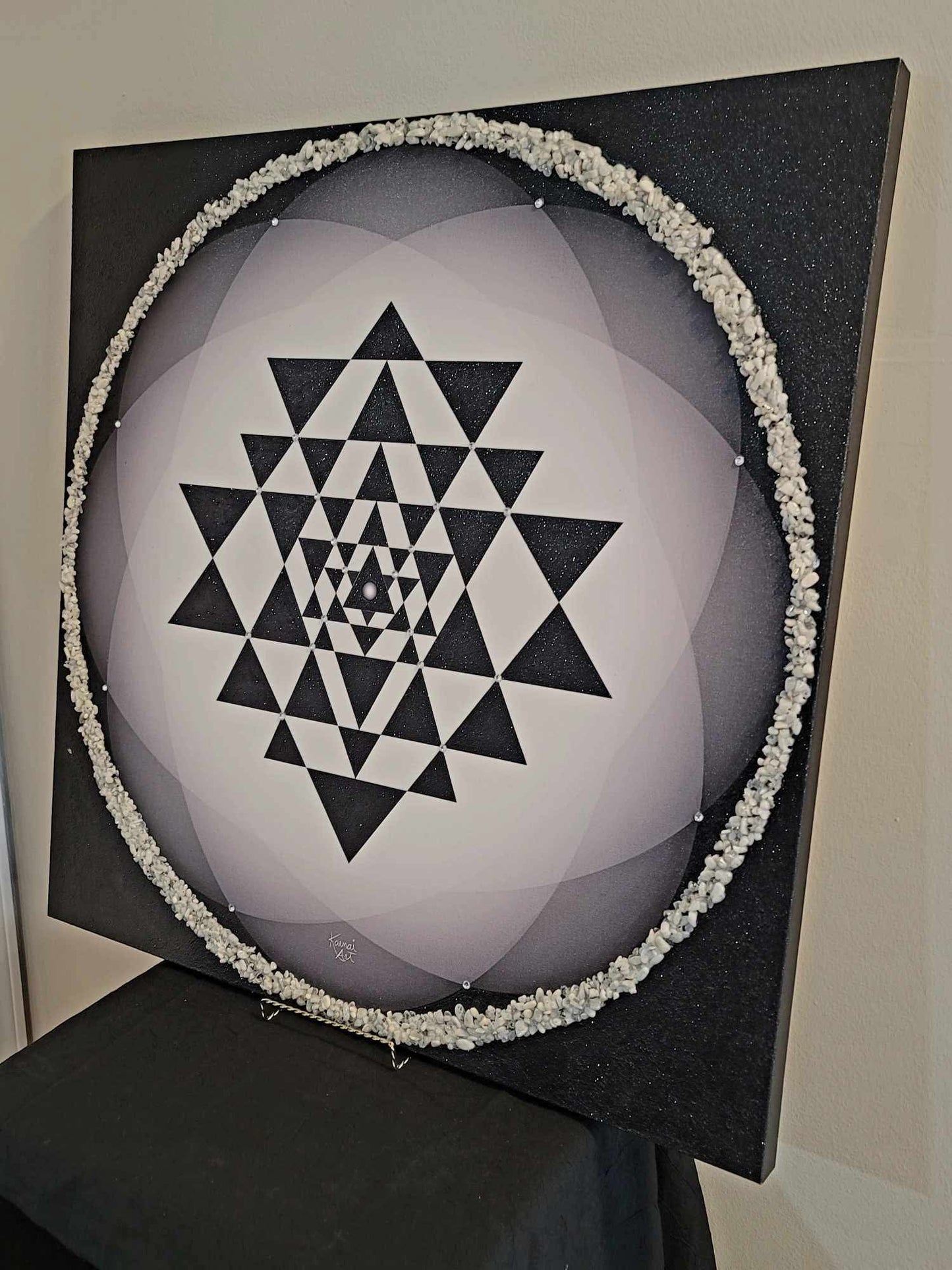 Completion In Energy with Moonstone Yantra Artwork