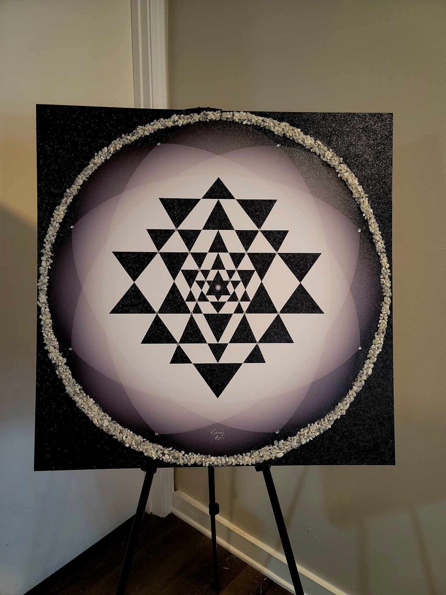 Completion In Energy with Moonstone Yantra Artwork