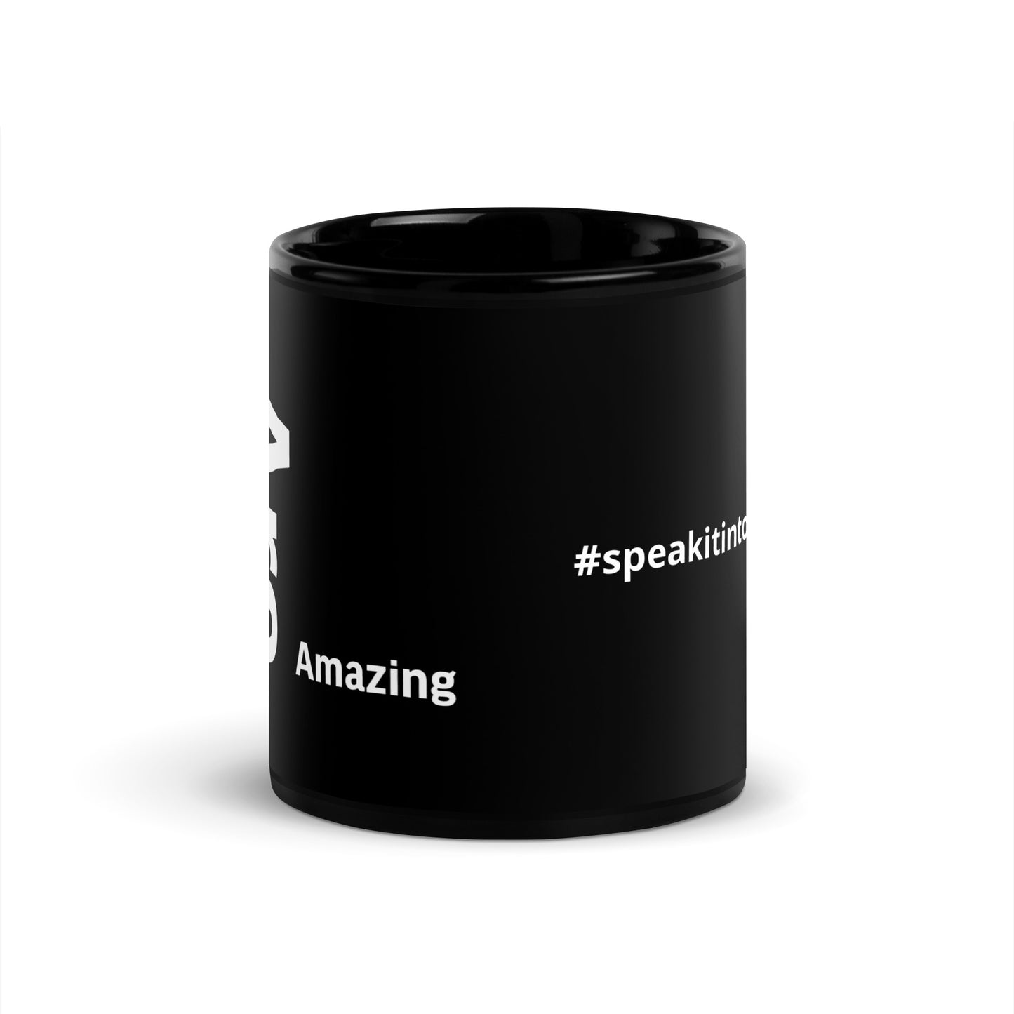 You Are Amazing Black Glossy Mug