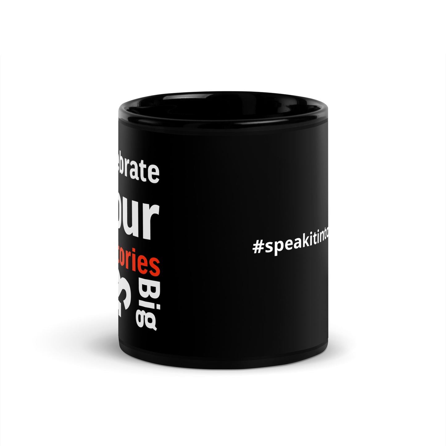 Celebrate Your Victories Black Glossy Mug