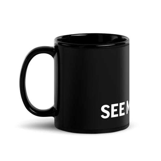 I See Myself Black Glossy Mug