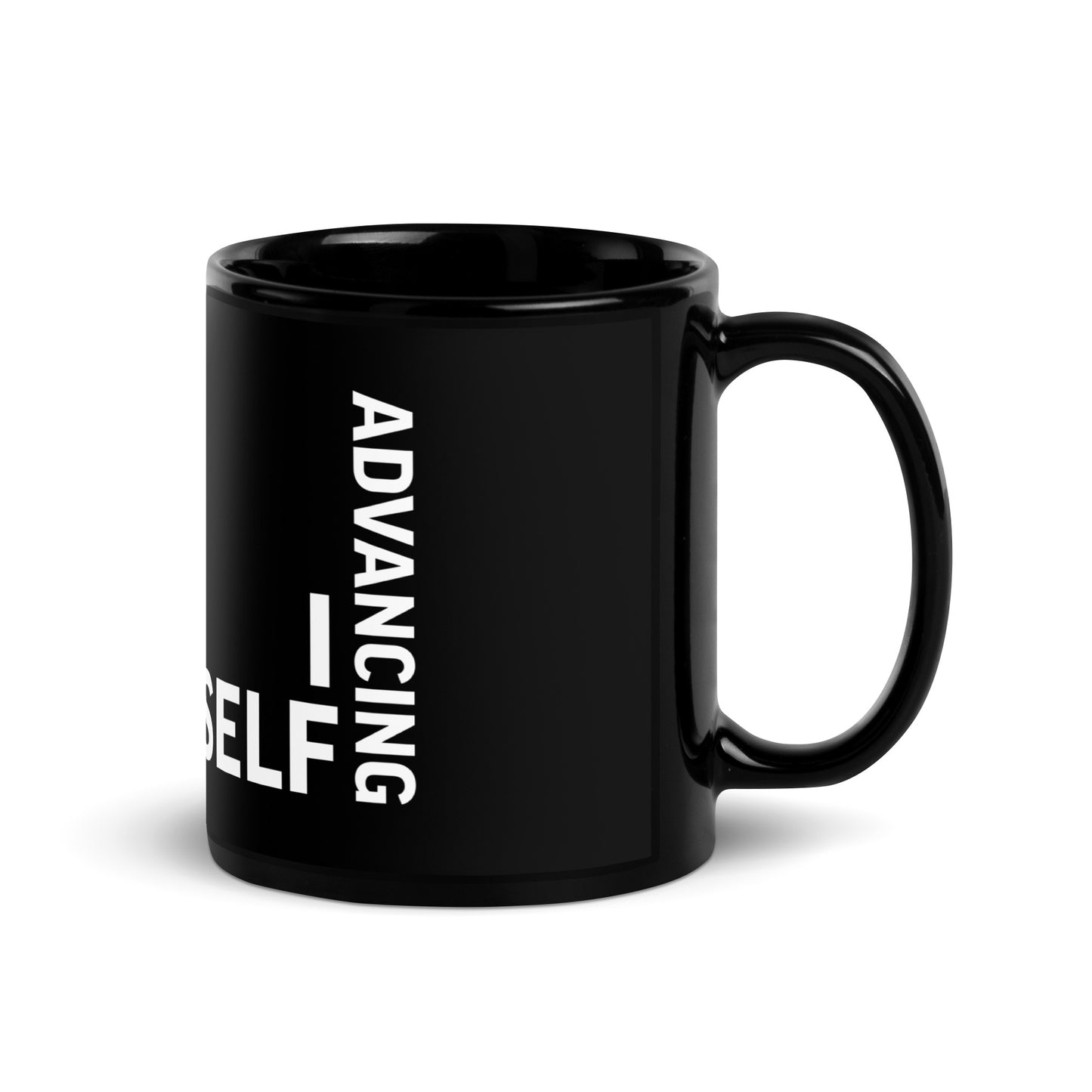 I See Myself Black Glossy Mug