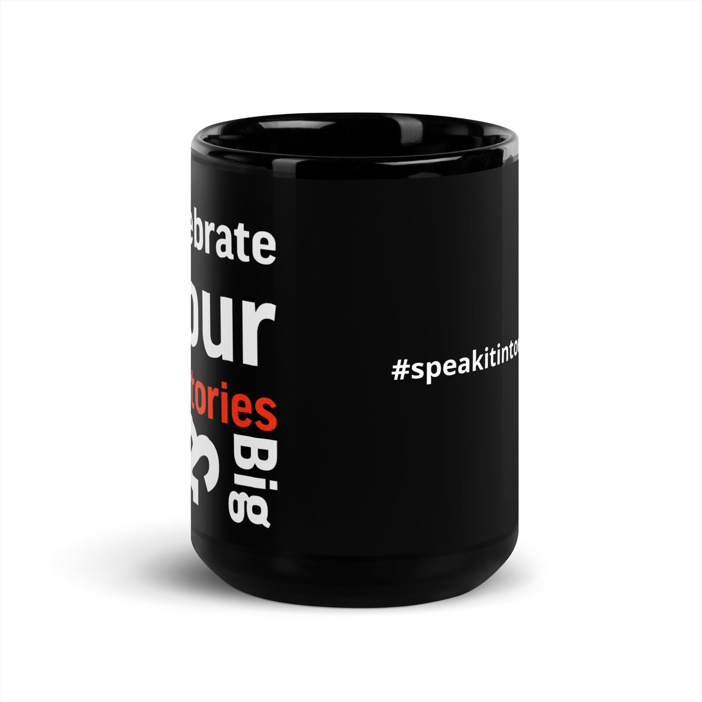 Celebrate Your Victories Black Glossy Mug