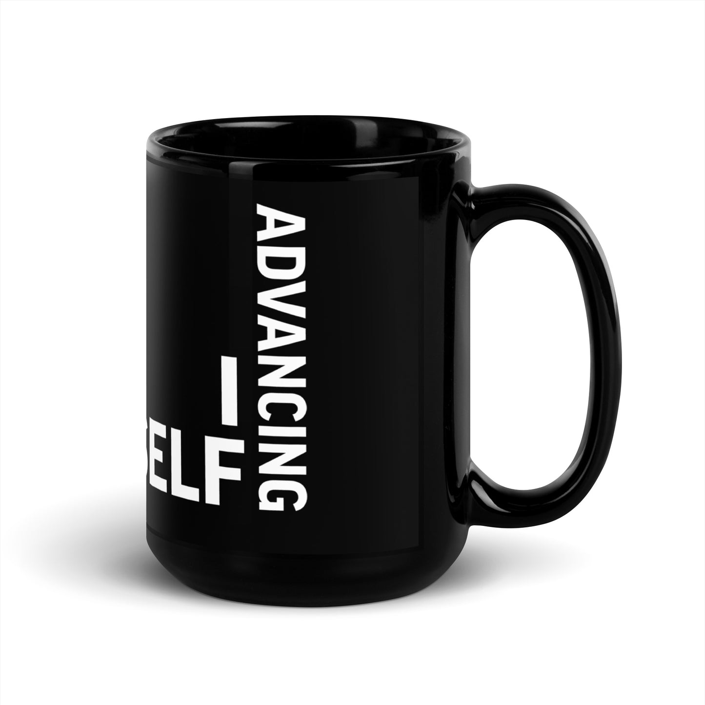 I See Myself Black Glossy Mug