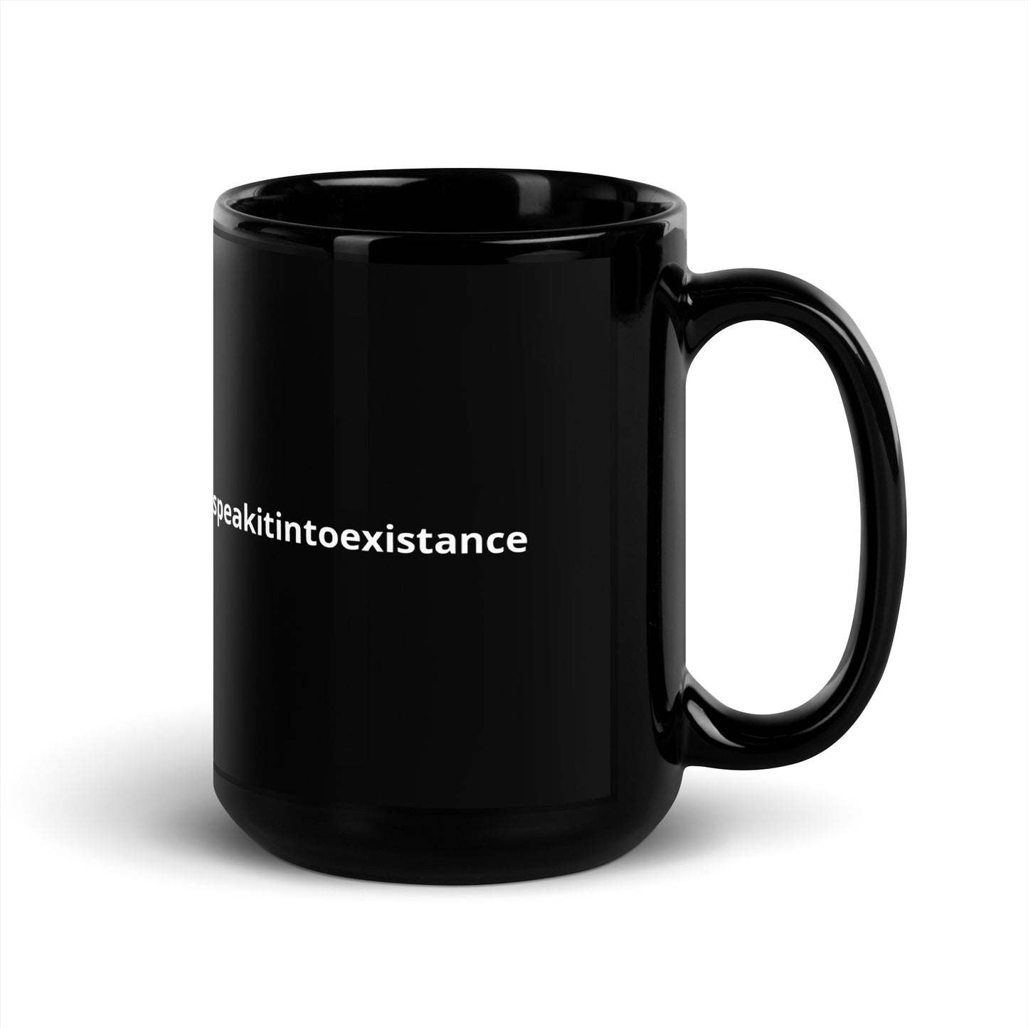 I Am Grateful For All The Blessings Black Glossy Mug