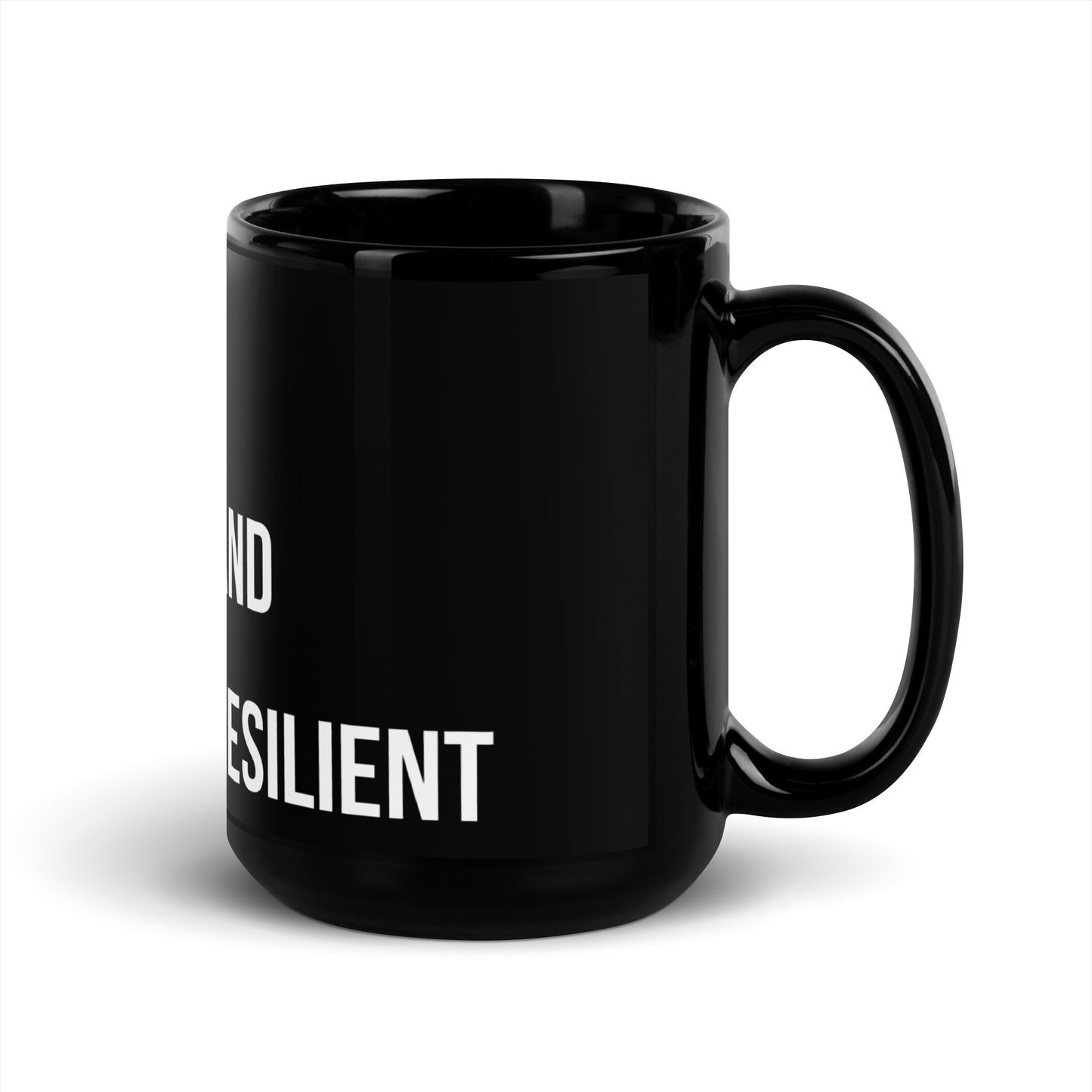 I Am Capable Black Glossy Mug