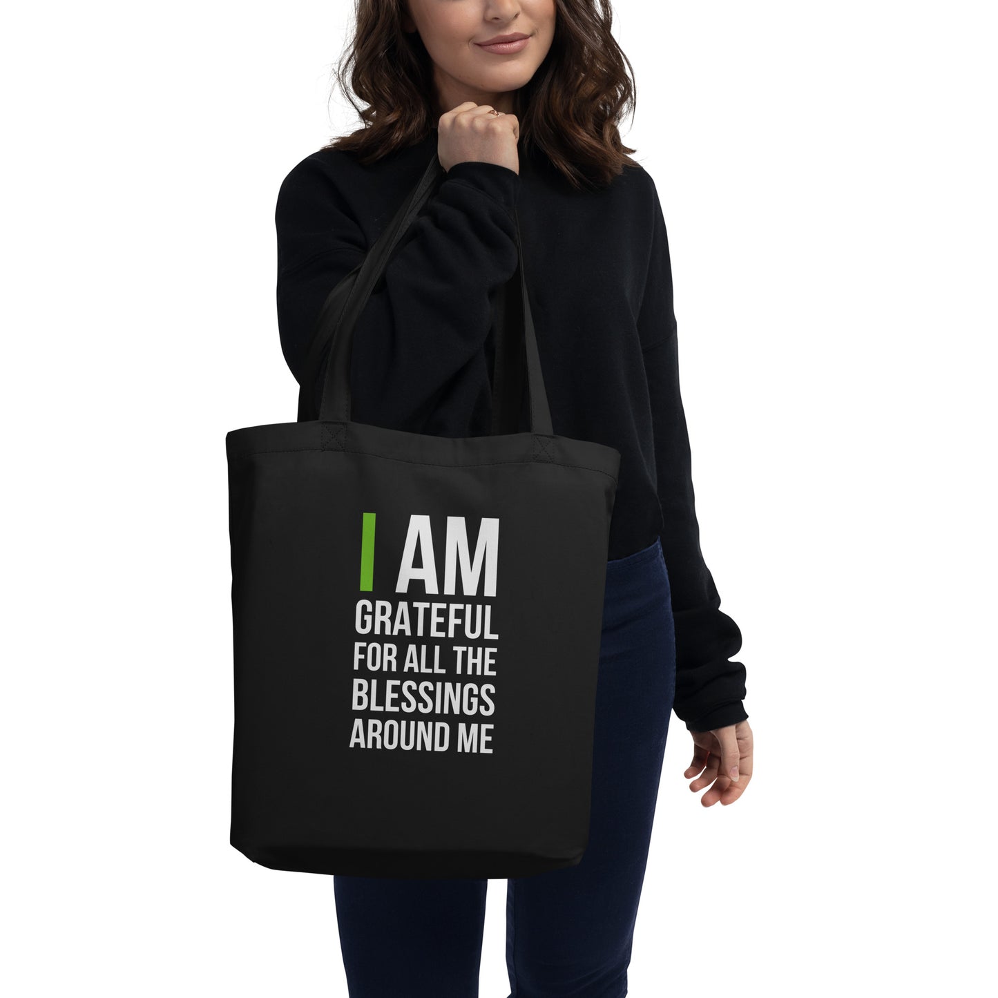 I Am Grateful 3 Eco Tote Bag