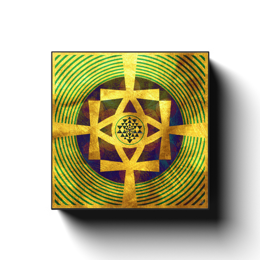 Life Sustaining Shree Yantra Ankh Canvas Art