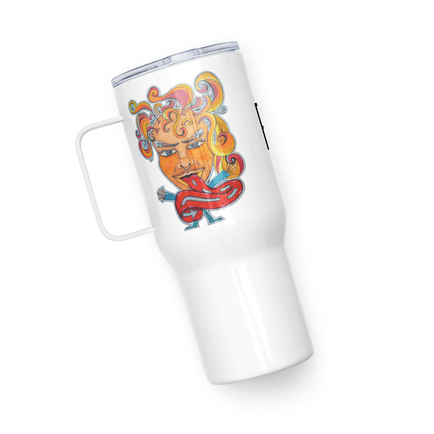 Pick Me Travel mug with a handle