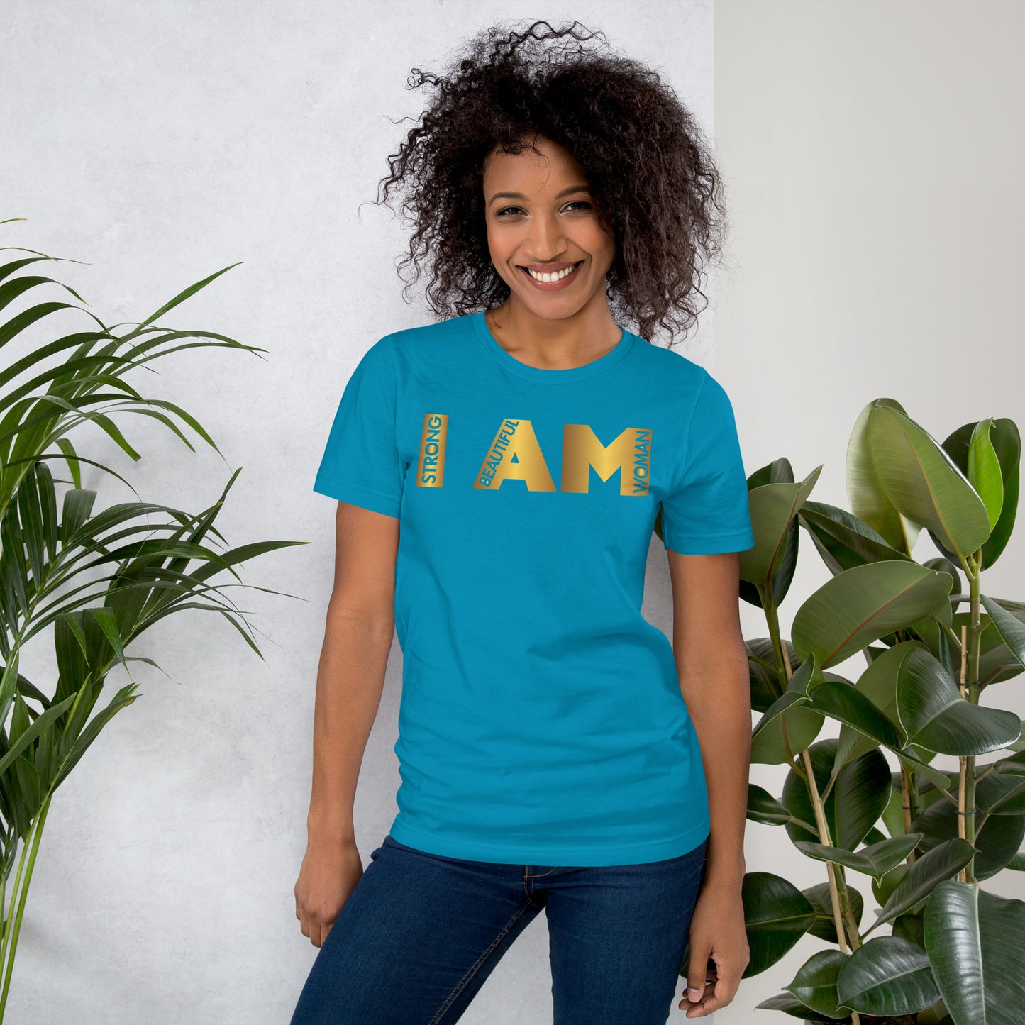 I AM in Gold Unisex t-shirt