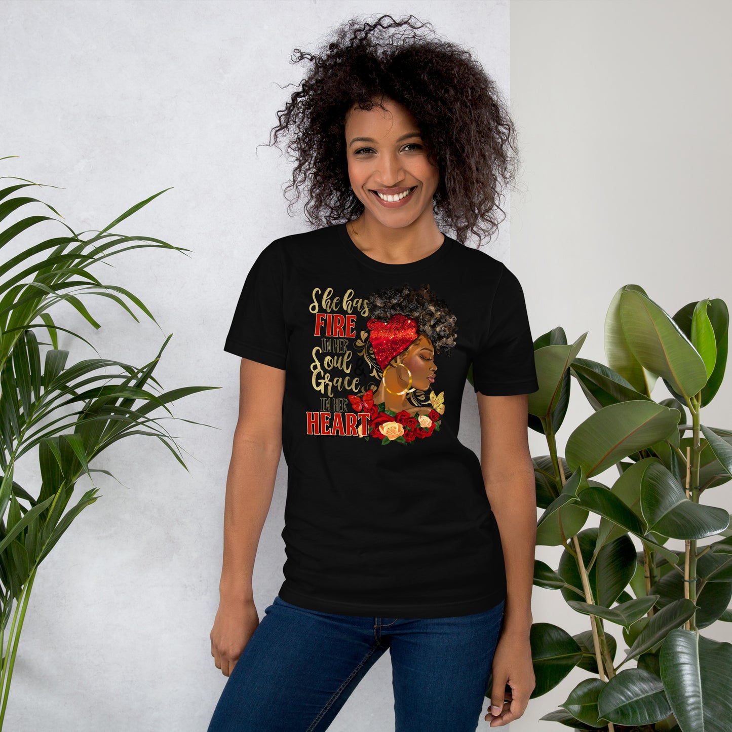 She Has Fire In Her Soul Unisex t-shirt