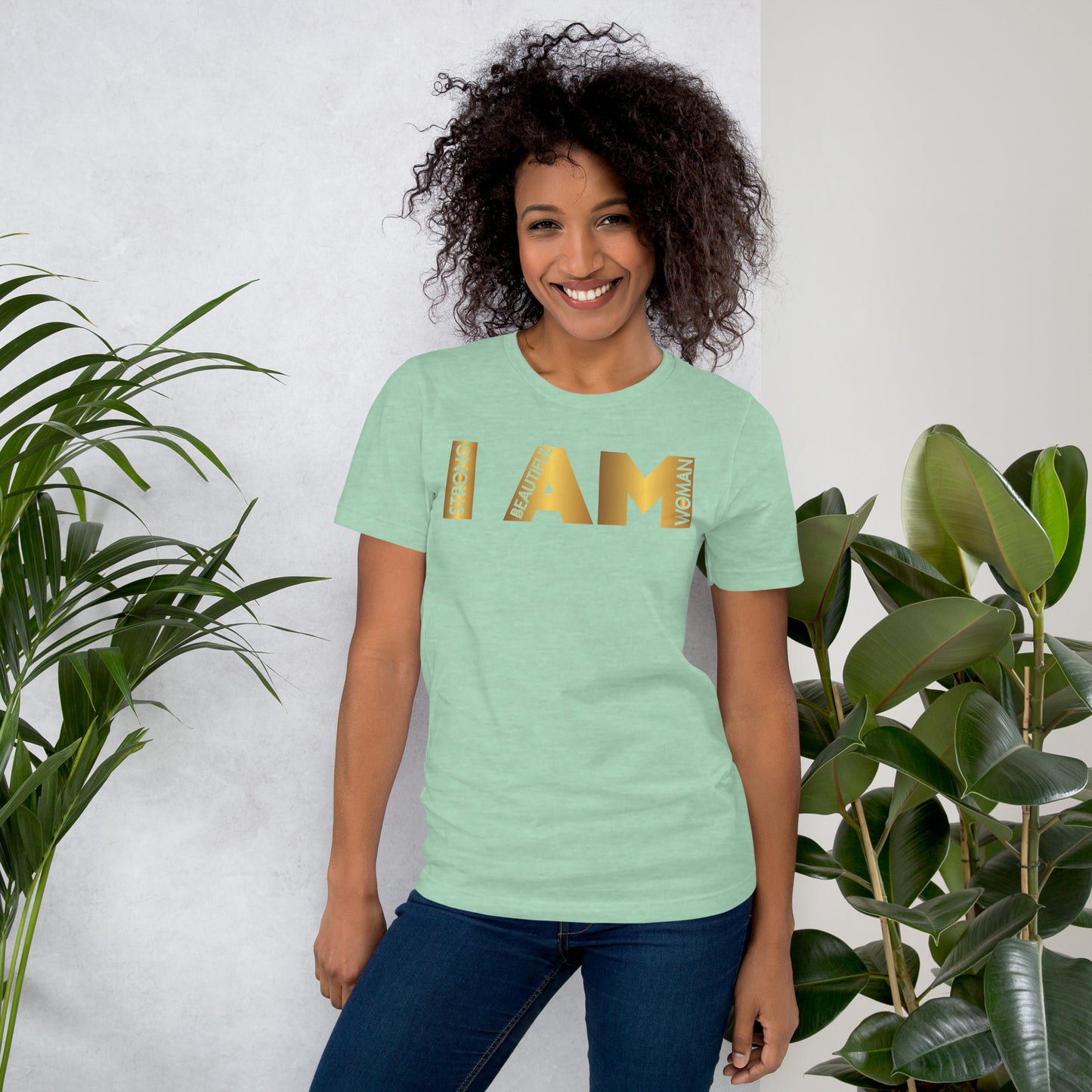 I AM in Gold Unisex t-shirt