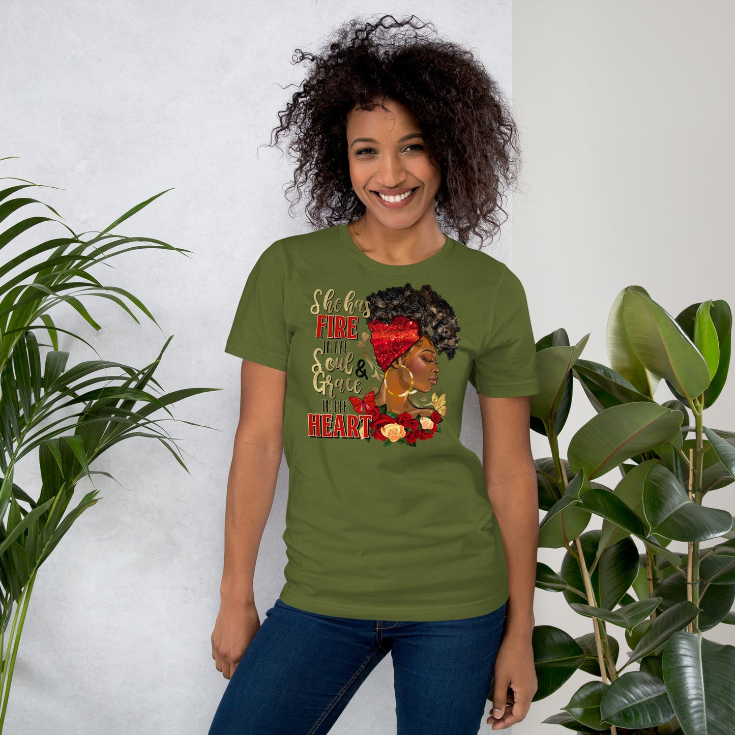 She Has Fire In Her Soul Unisex t-shirt