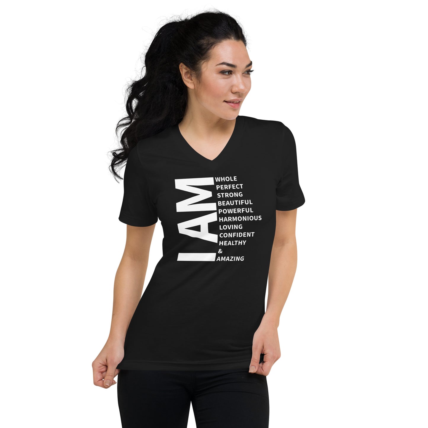 I Am Affirmation V-Neck T-Shirt