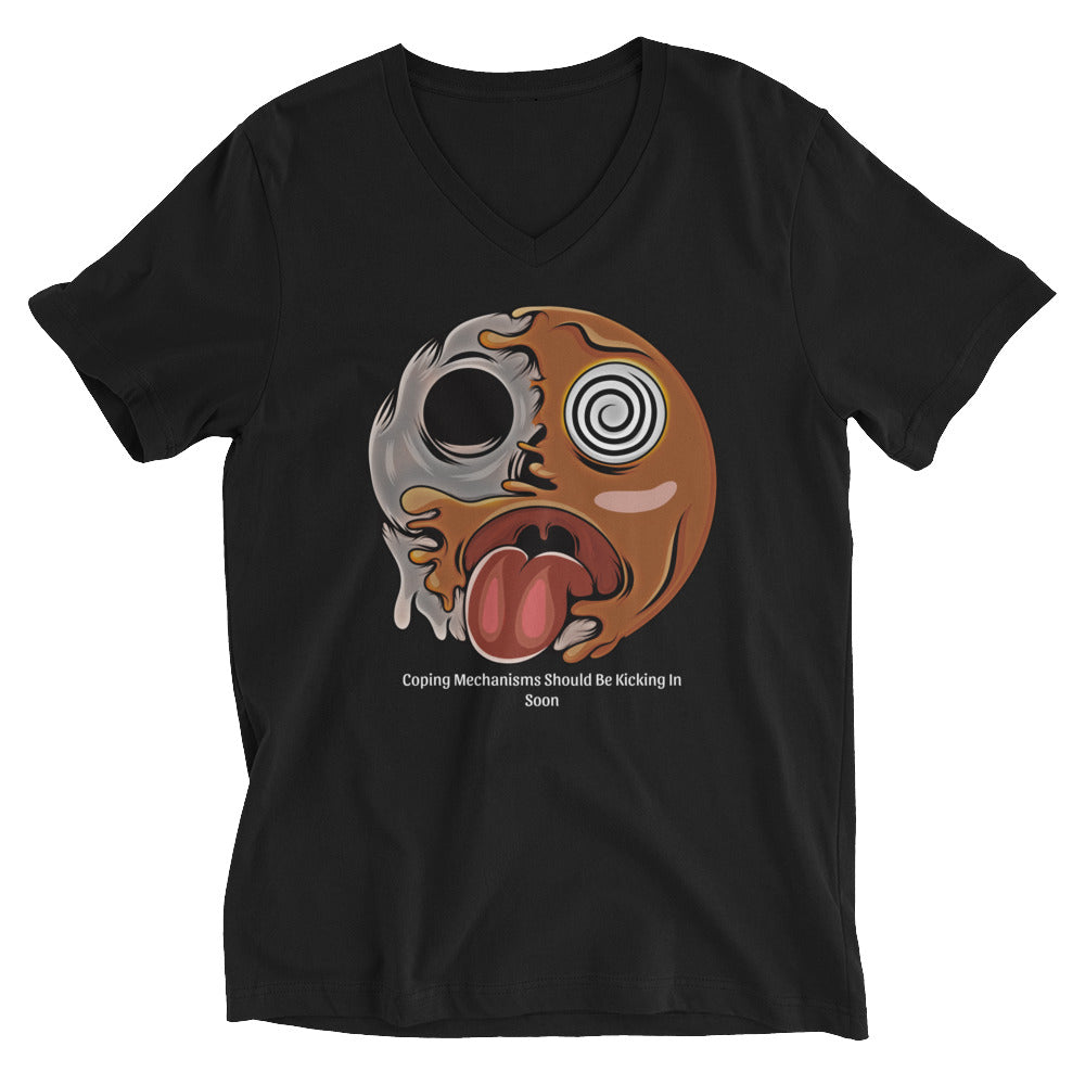 Coping Mechanism V-Neck T-Shirt