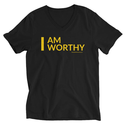 I Am Worthy V-Neck T-Shirt