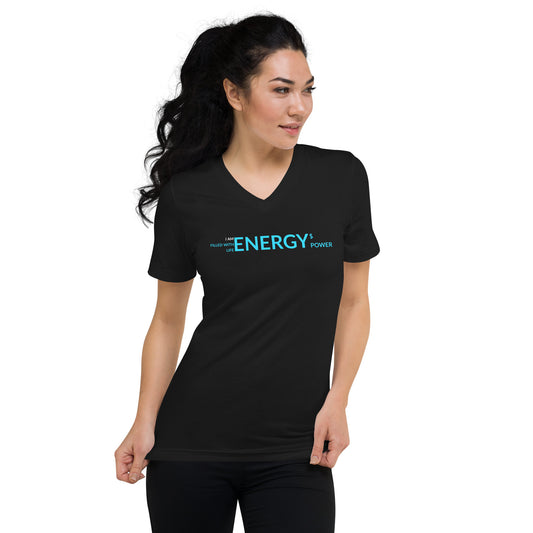 Energy Unisex Short Sleeve V-Neck T-Shirt