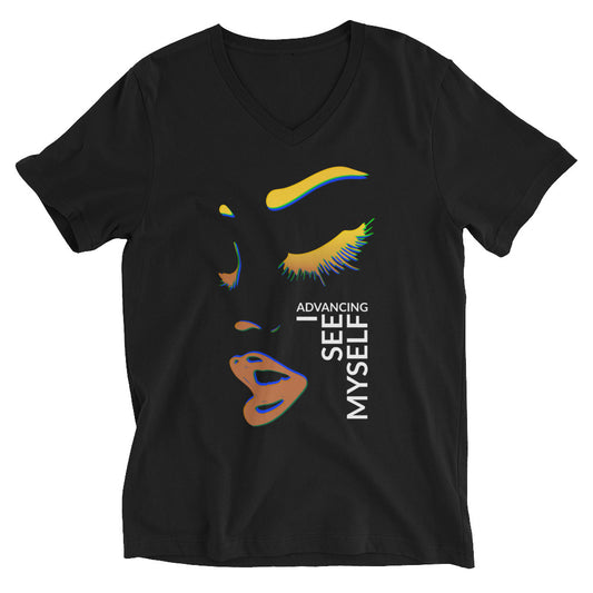 I See Myself Unisex Short Sleeve V-Neck T-Shirt