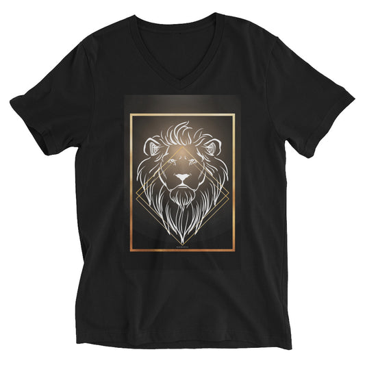 Spark Of A Lion Unisex V-Neck T-Shirt