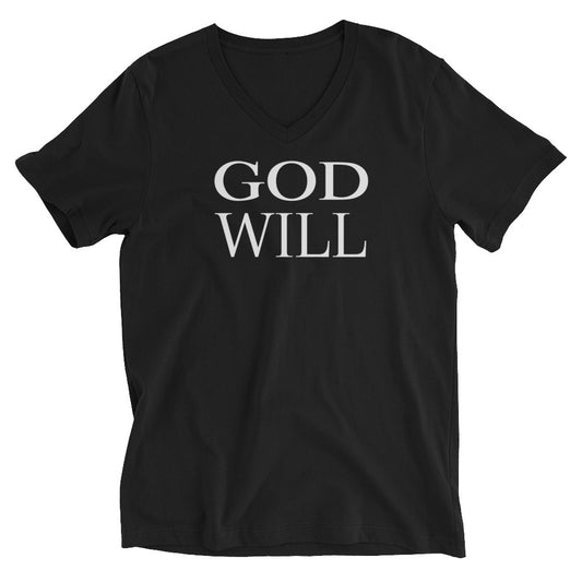 God Will Unisex Short Sleeve V-Neck T-Shirt