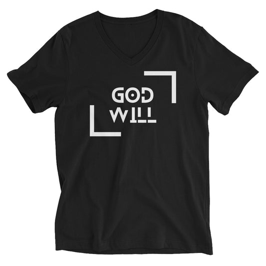 God Will Graphic Unisex Short Sleeve V-Neck T-Shirt
