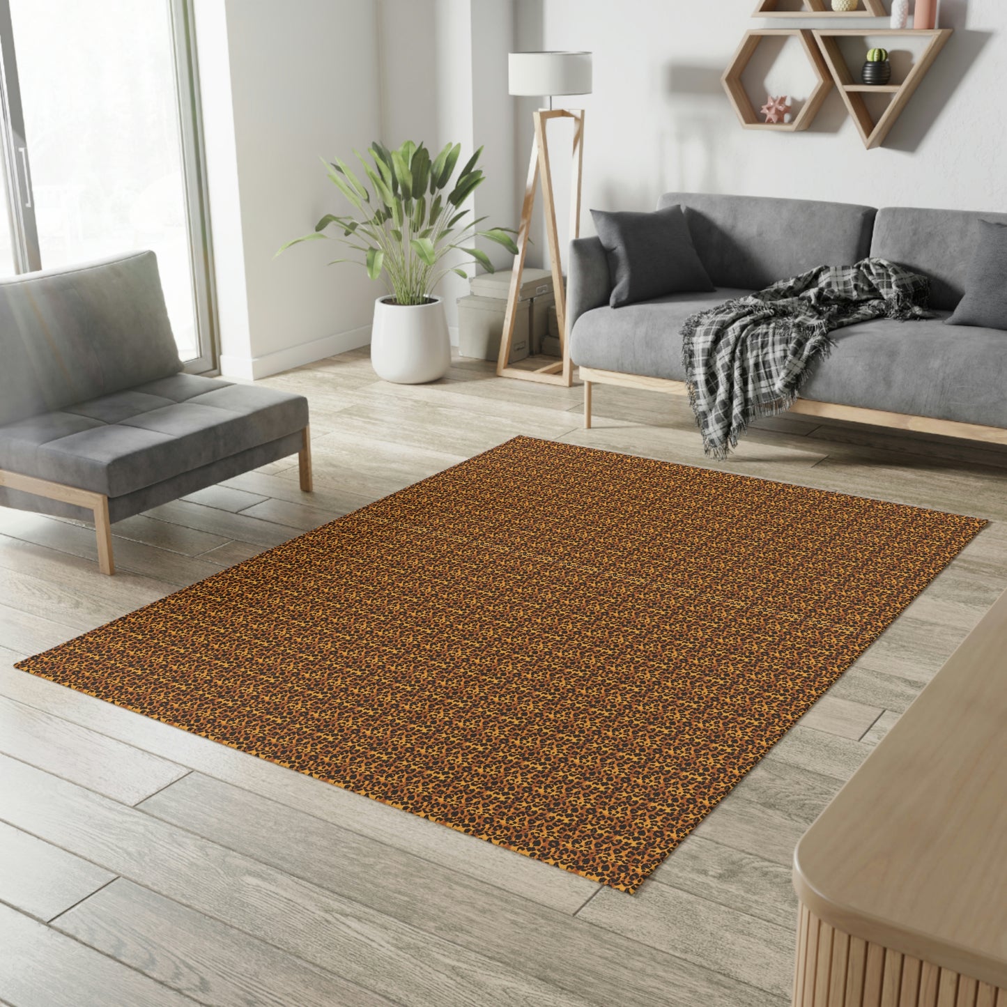 Cheetah Print Dobby Rug