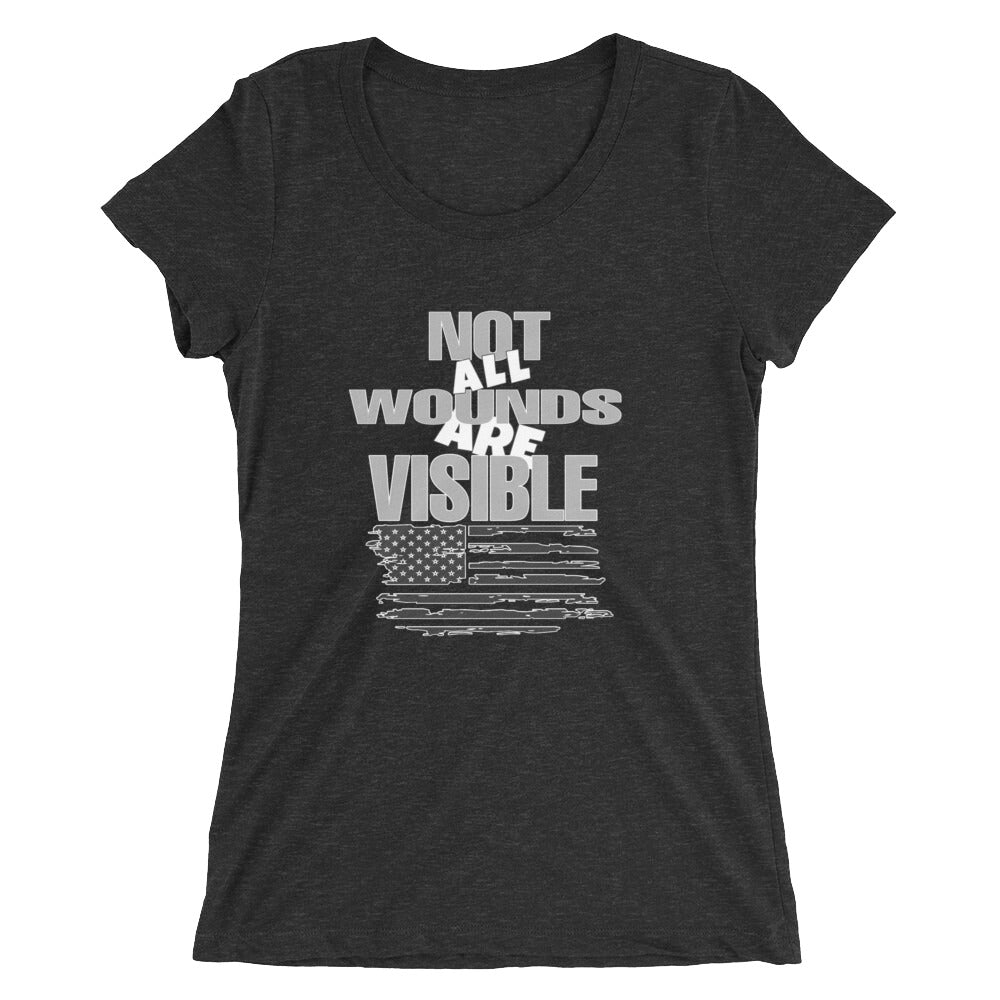 Not All Wounds Are Visible Women's Flowy Racerback Tank