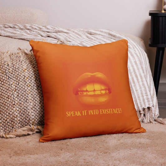 Speak It Into Existence Pillow