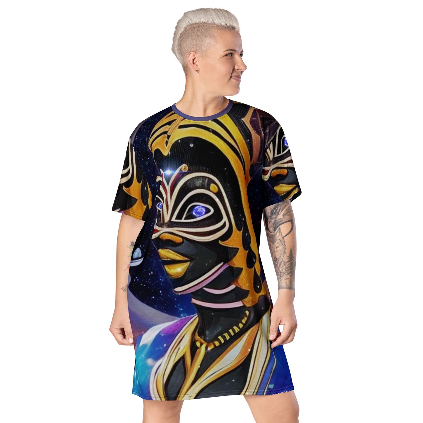 Full Moon-November 8th, 2022 Framed Digital Art T-shirt dress