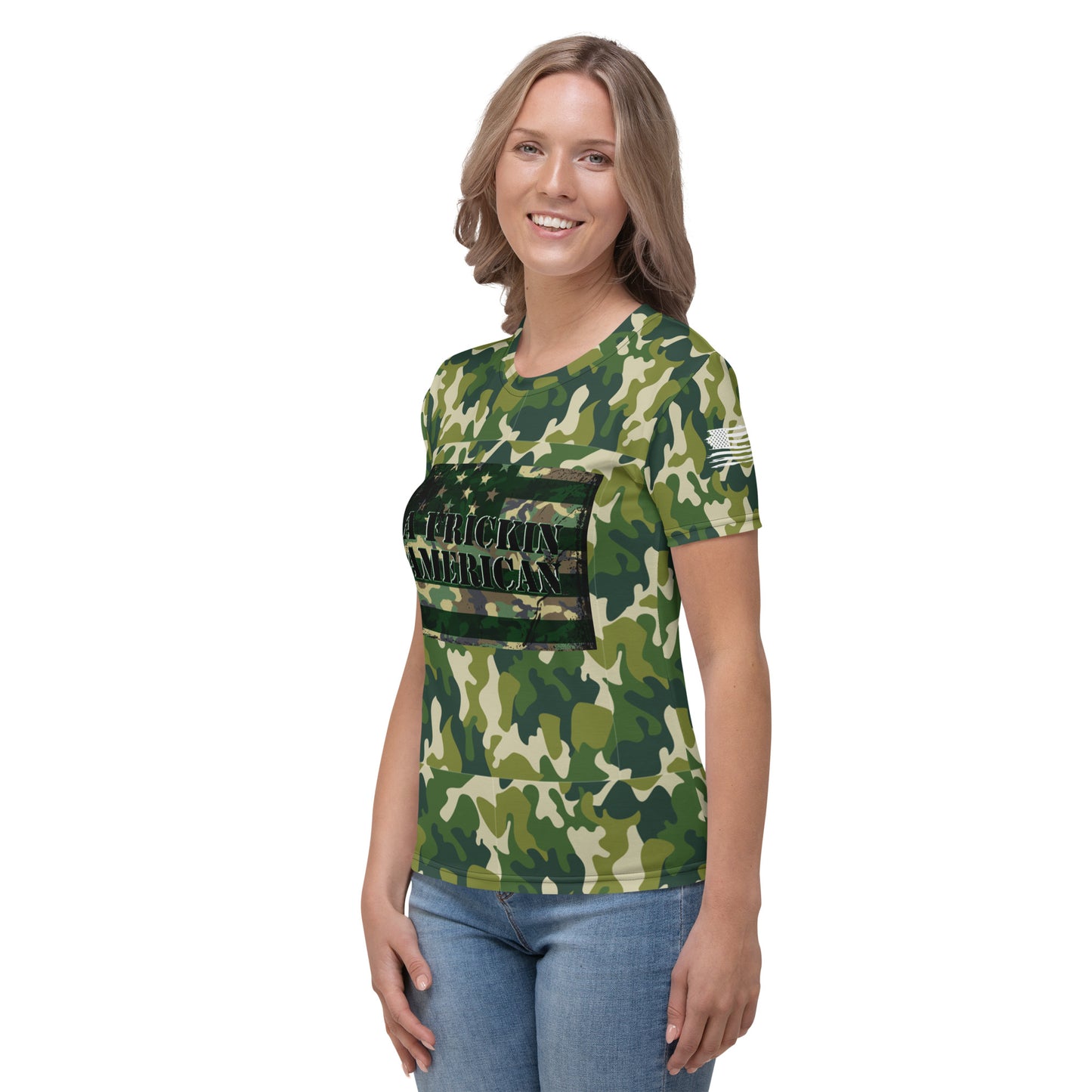 A Frickin American Camouflage  Women's T-shirt