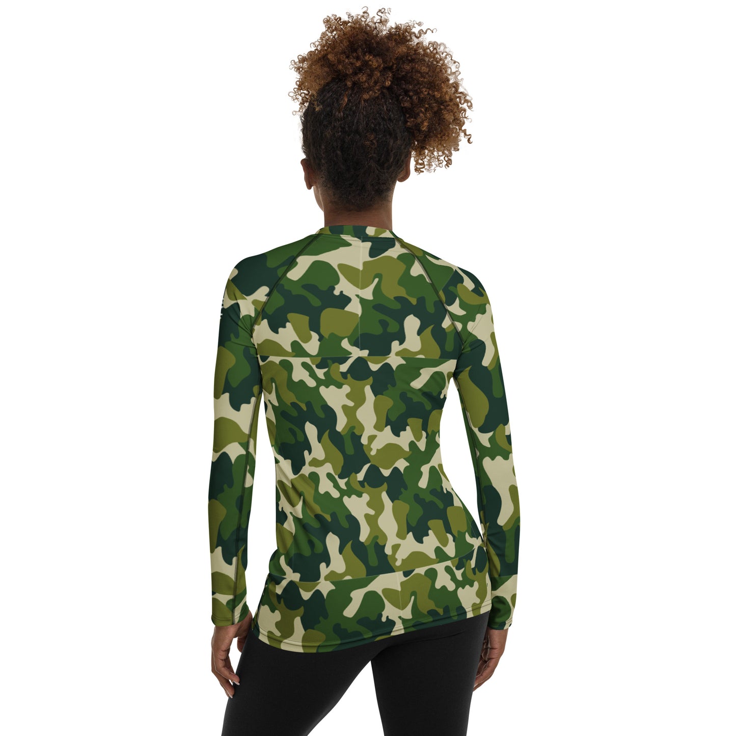 A Frickin American All Camouflage  Women's Rash Guard