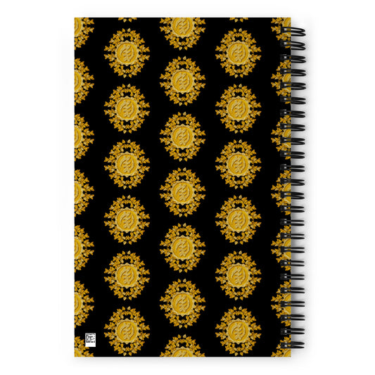 Golden Gye Nyame - God is Supreme Spiral notebook