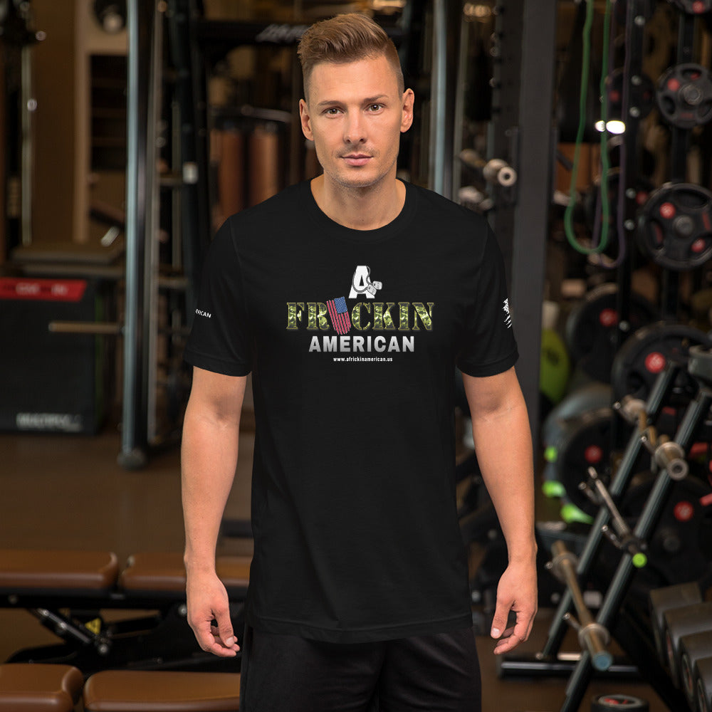 A Frickin American logo Unisex t-shirt